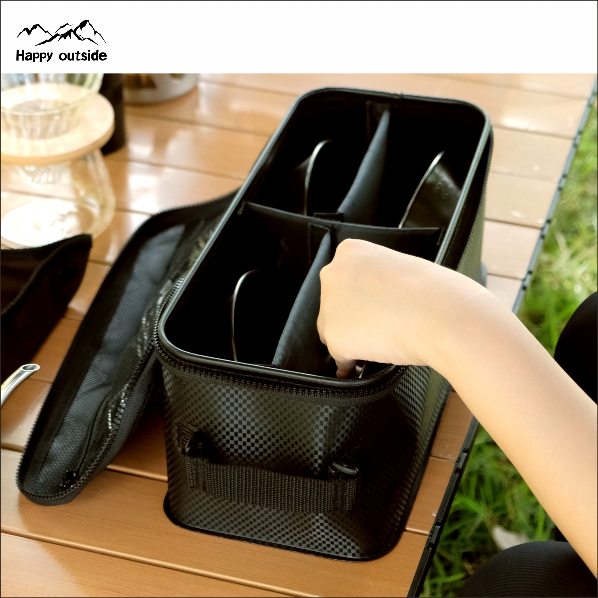 Happy outside tactics storage bag stoves lighting tableware sundries wear resistant storage bag