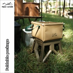 Happy outside Foldable birdbine Portable Travel bucket Travel Wash Basin Camping car wash vegetables laundry basin