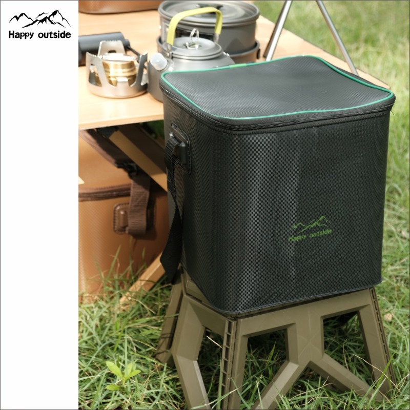 Happy outside Outdoor Gas Tank Storage bag Large capacity anti-collision tableware stove gas tank storage bag