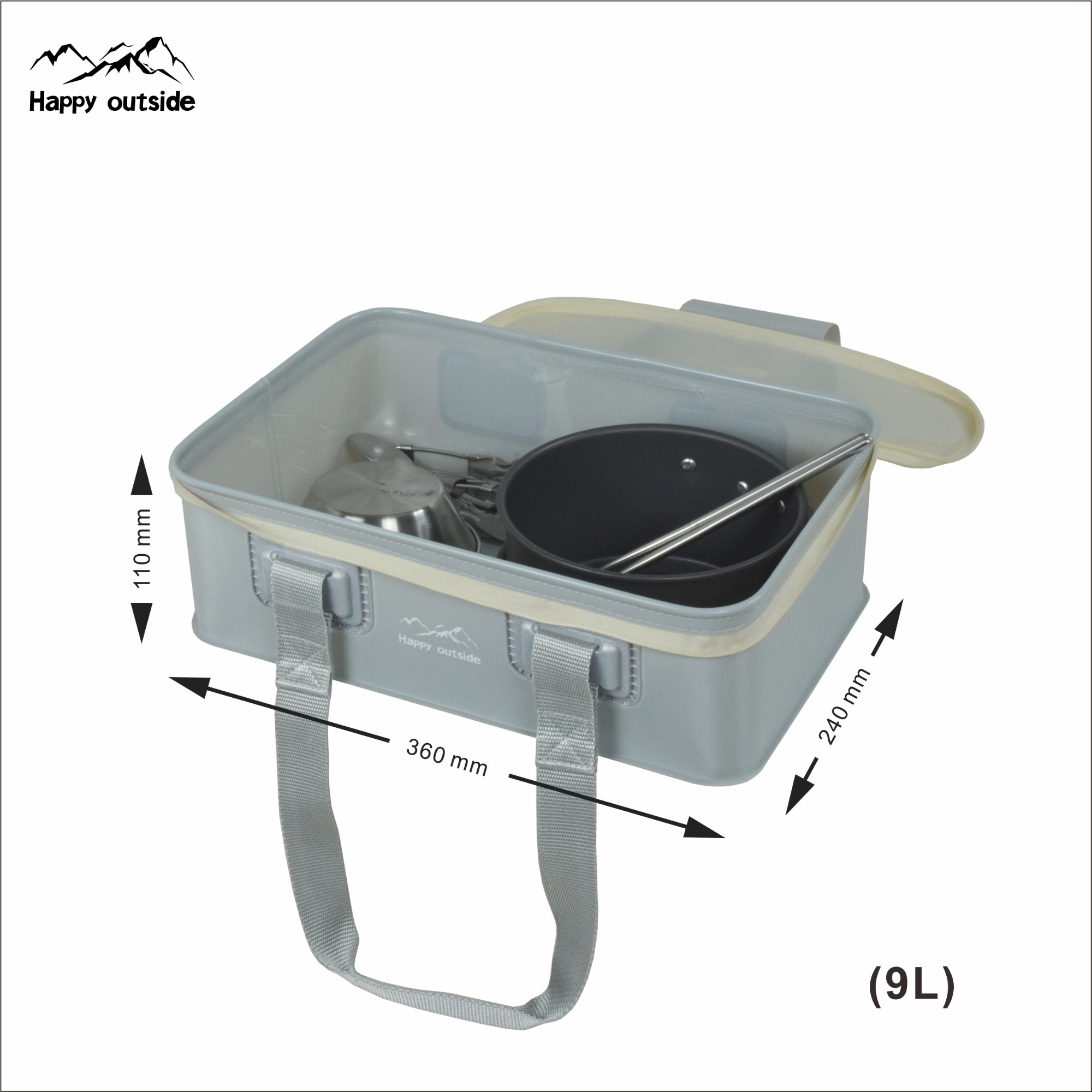 Happy outside Camping equipment Carrying bag Storage bag Waterproof storage bag