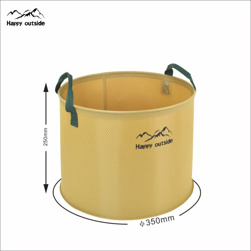 Happy outside Foldable round bucket for outdoor camping