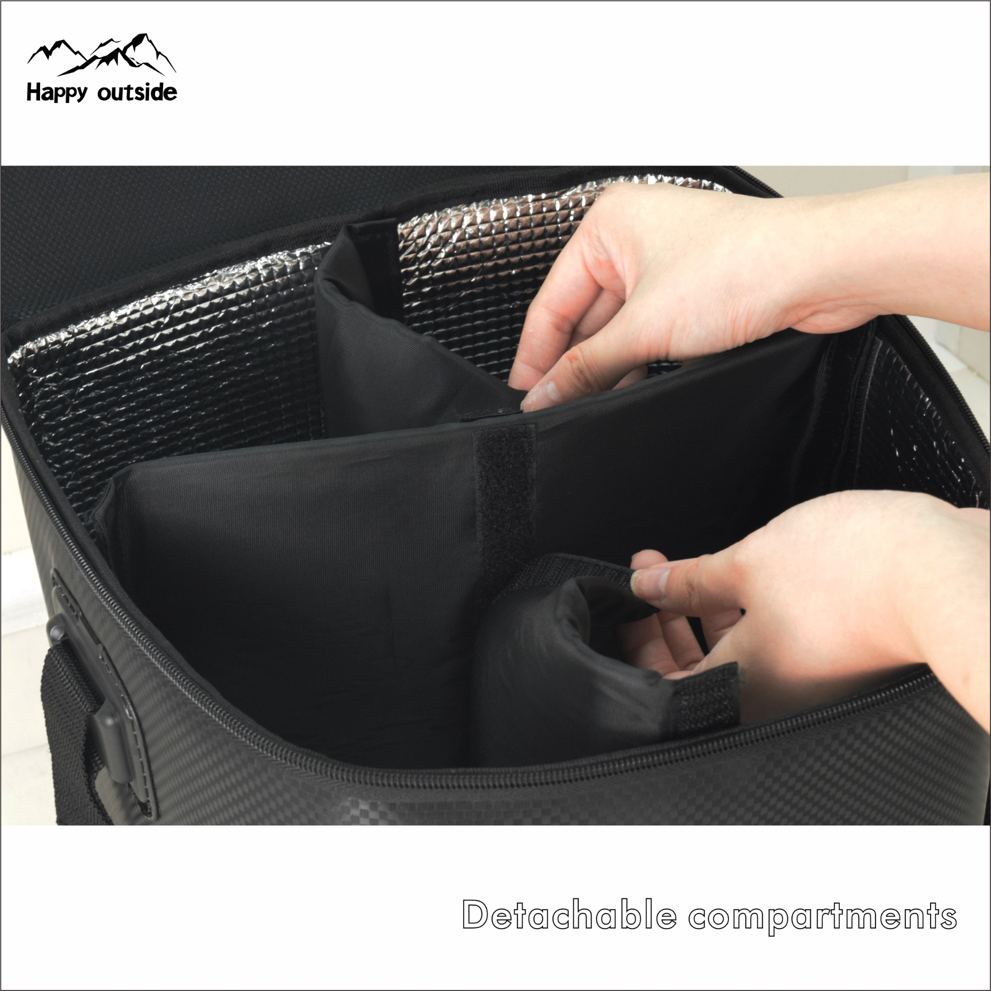 Happy outside Outdoor Gas Tank Storage bag Large capacity anti-collision tableware stove gas tank storage bag