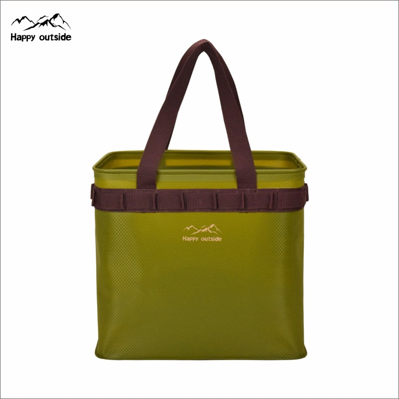 happy outside collapsible multifunctional square stuffs storage bag for camping