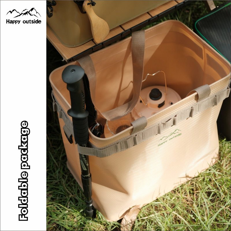 happy outside collapsible multifunctional square stuffs storage bag for camping