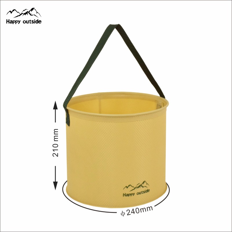 Happy outside Foldable round bucket for outdoor camping