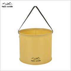 Happy outside Foldable round bucket for outdoor camping
