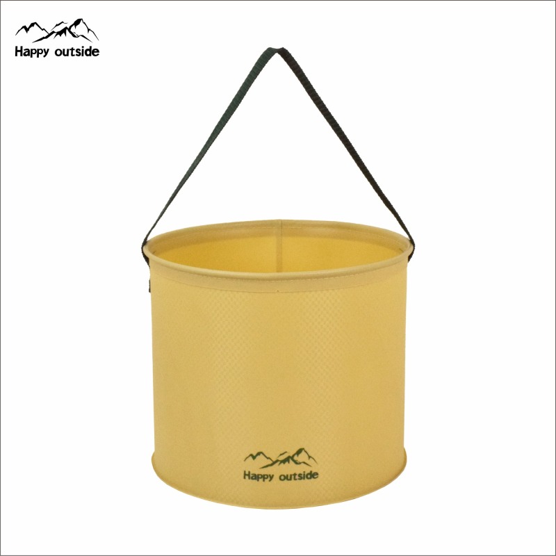 Happy outside Foldable round bucket for outdoor camping