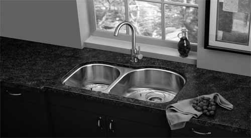 kitchen water tap, brushed steel kitchen taps