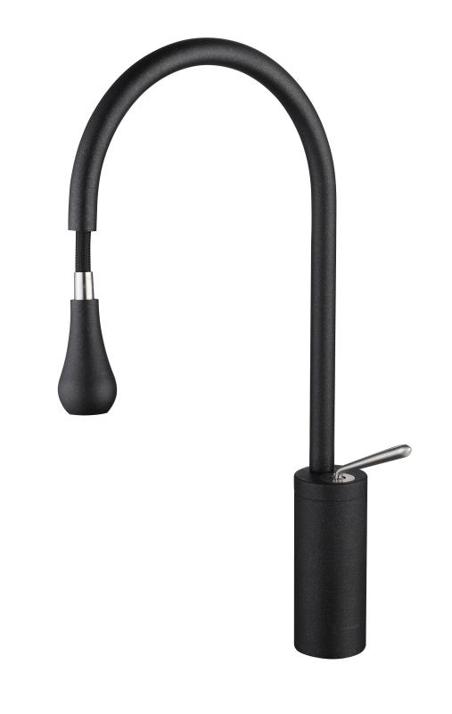 Model MS1921, Matte Black Kitchen Faucet