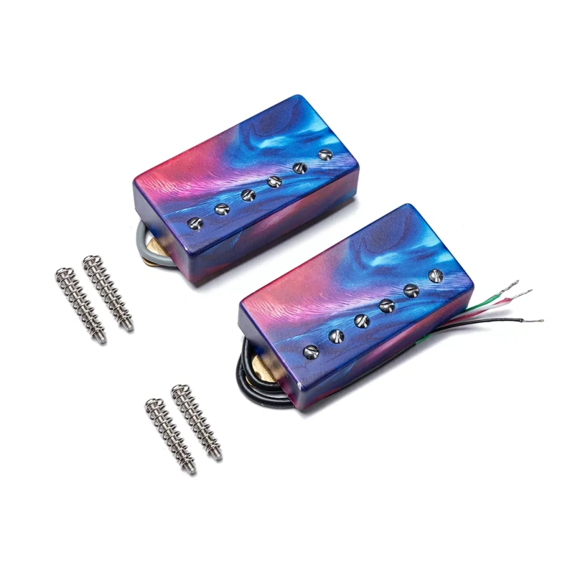 Custom printed high-quality Alnico V humbucker active pickups hand wound electric guitar vintage pickups set for LP guitars