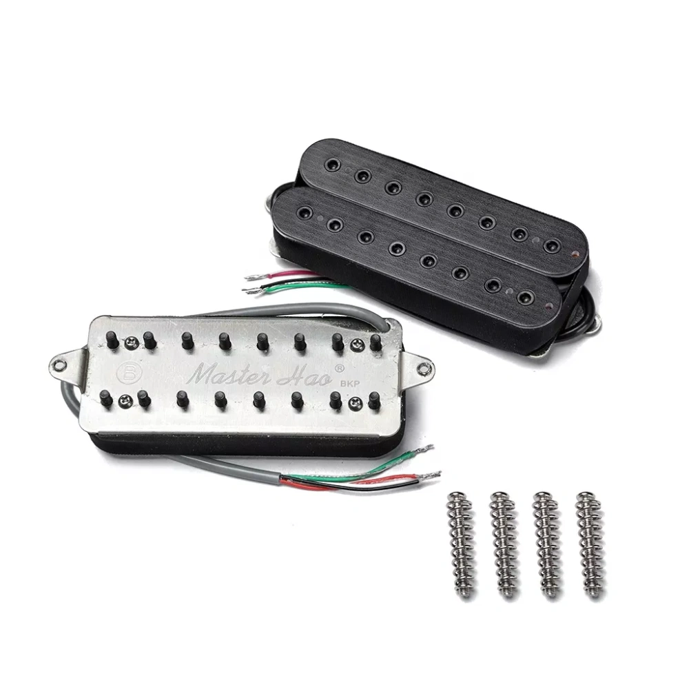 custom made high-quality Alnico V humbucker 8 strings guitar pickups hand wound electric guitar vintage pickups set