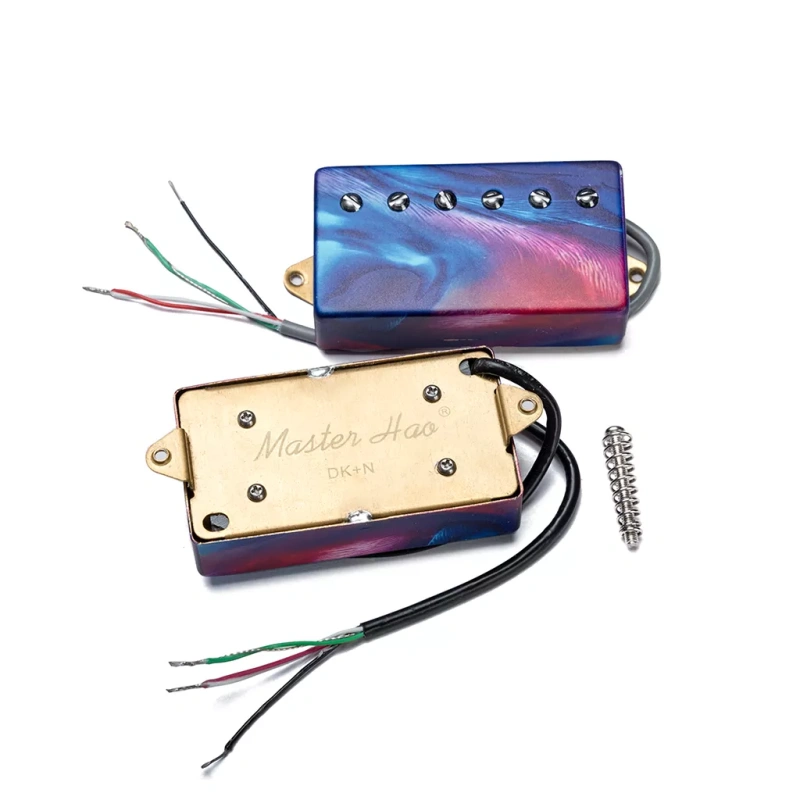Custom printed high-quality Alnico V humbucker active pickups hand wound electric guitar vintage pickups set for LP guitars