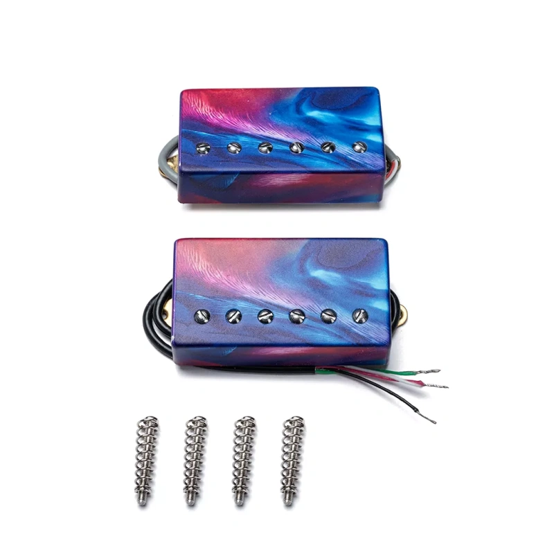 Custom printed high-quality Alnico V humbucker active pickups hand wound electric guitar vintage pickups set for LP guitars