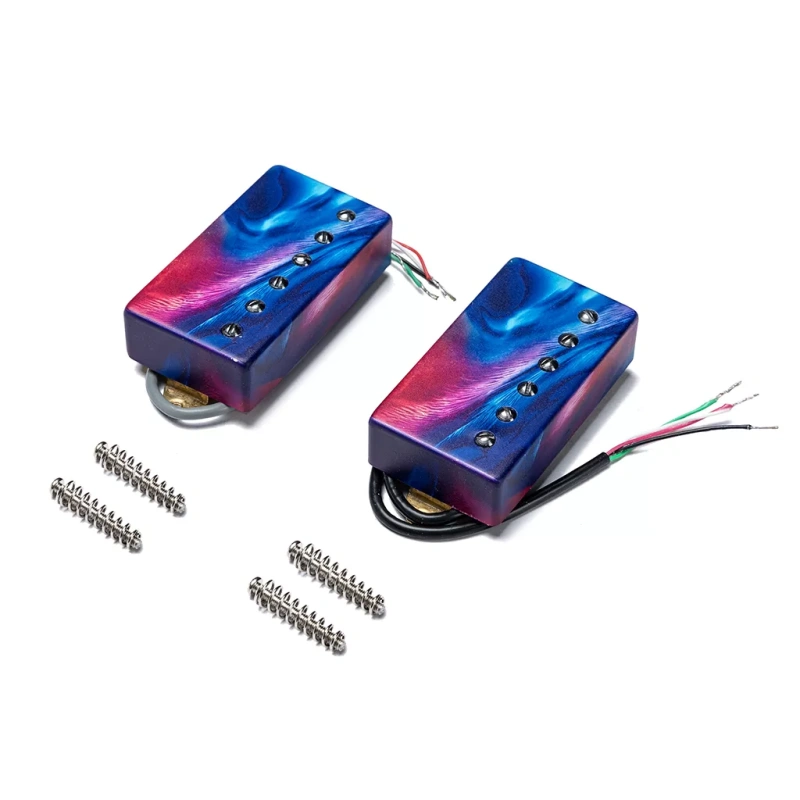 Custom printed high-quality Alnico V humbucker active pickups hand wound electric guitar vintage pickups set for LP guitars