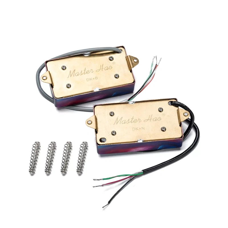 Custom printed high-quality Alnico V humbucker active pickups hand wound electric guitar vintage pickups set for LP guitars