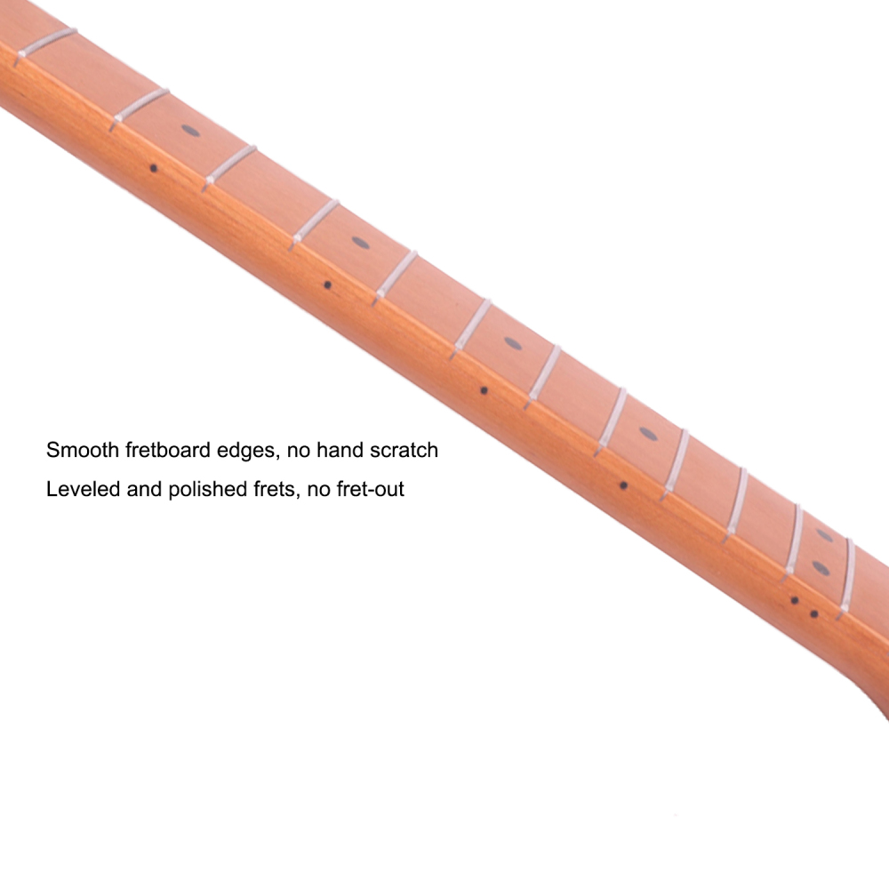Telecaster Guitar Neck Roasted Maple Neck 9.5" Radius 10 mm Holes 21 Frets Satin Finish