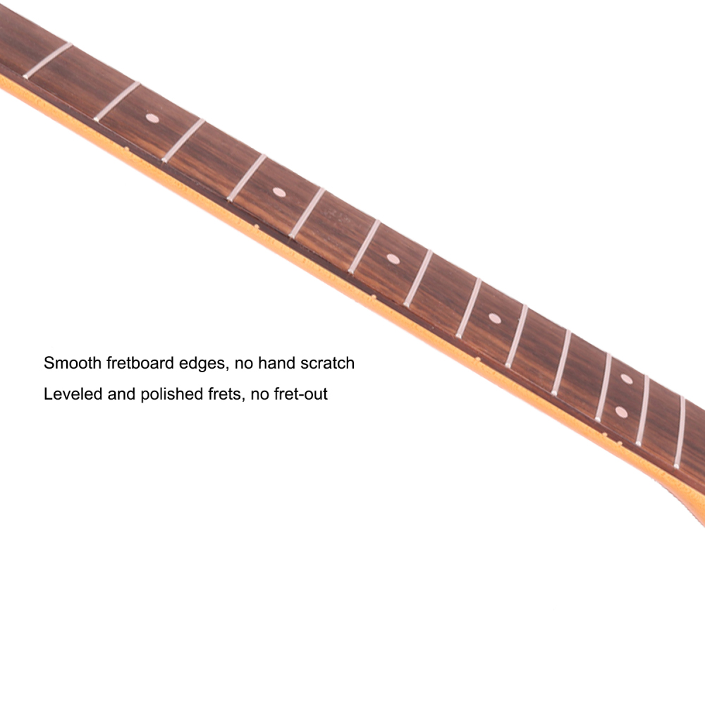 Telecaster Guitar Neck Rosewood Fretboard Maple Neck 9.5" Radius 10 mm Holes 22 Frets Gloss Finish