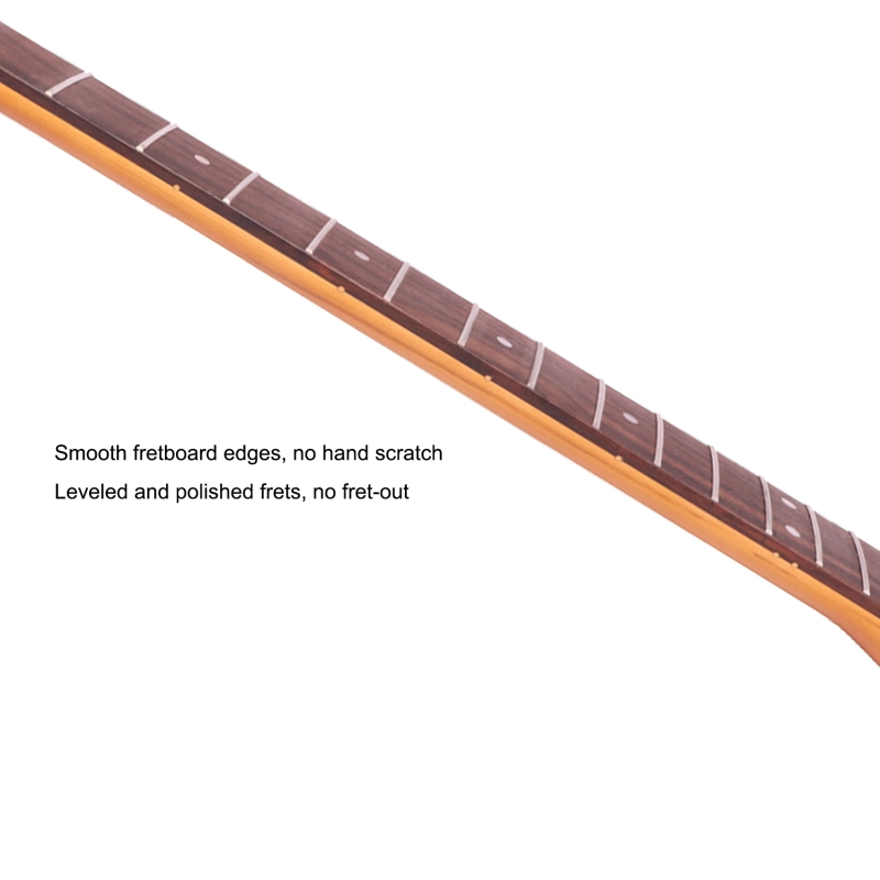 Telecaster Guitar Neck Rosewood Fretboard Maple Neck 9.5" Radius 8 mm Holes 21 Frets Satin Finish