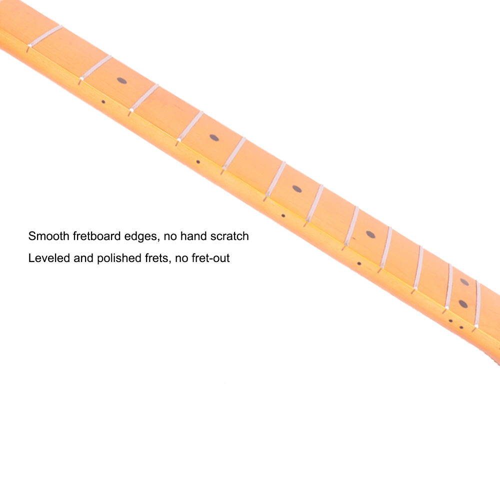 Telecaster Guitar Neck Hard Maple Neck 9.5" Radius 10 mm Holes 22 Frets Gloss Finish