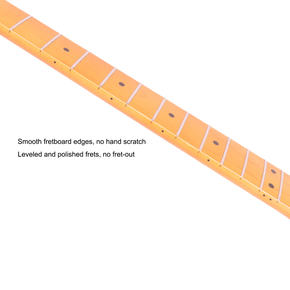 Telecaster Guitar Neck Maple Neck 9.5" Radius 8 mm Holes 21 Frets Satin Finish Guitar Neck