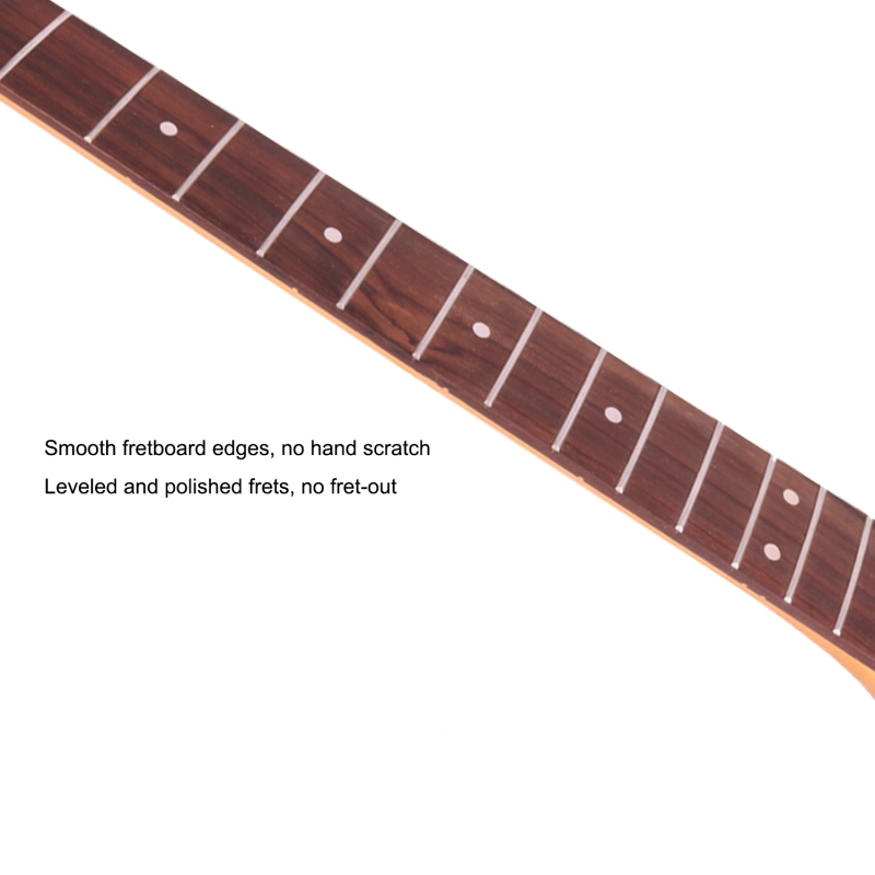 Stratocaster Guitar Rosewood Fretboard Neck Maple Neck 9.5" Radius 10 mm Holes 21 Frets Gloss Finish