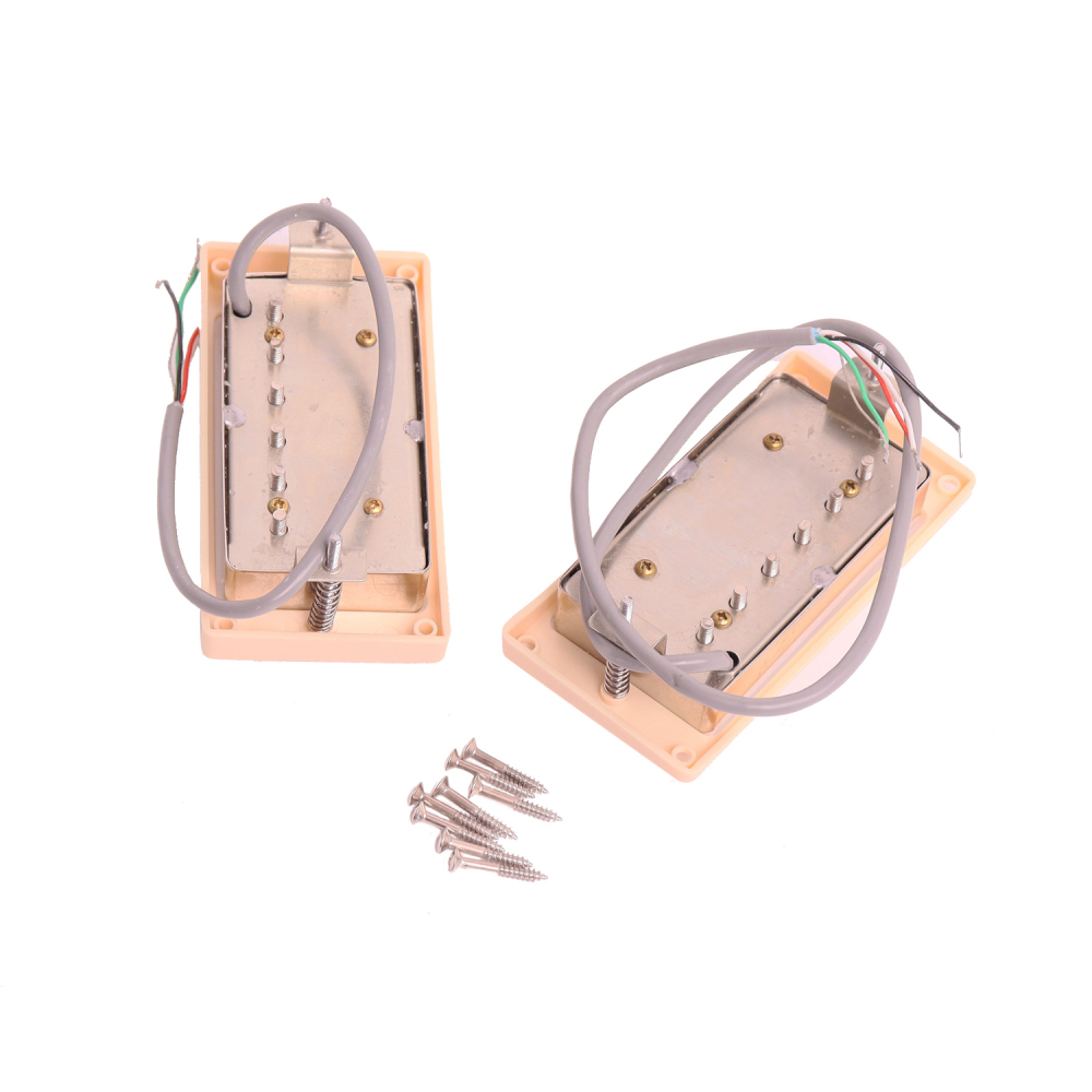 LP PAF 59s Humbucker Alnico V Guitar Pickups Cream Chrome