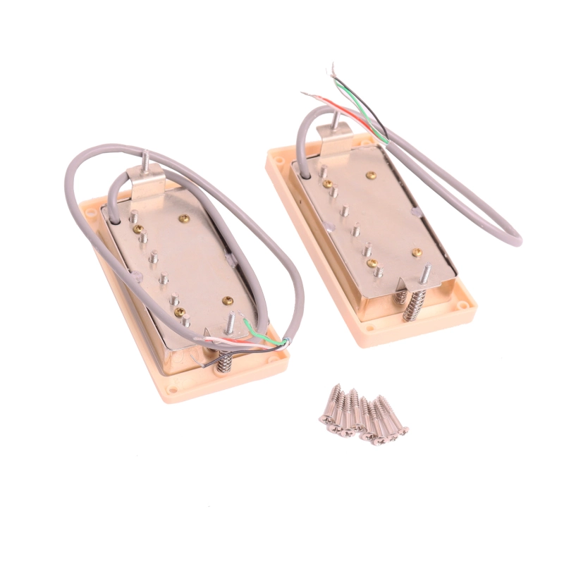 LP PAF 59s Humbucker Alnico V Guitar Pickups Cream Chrome