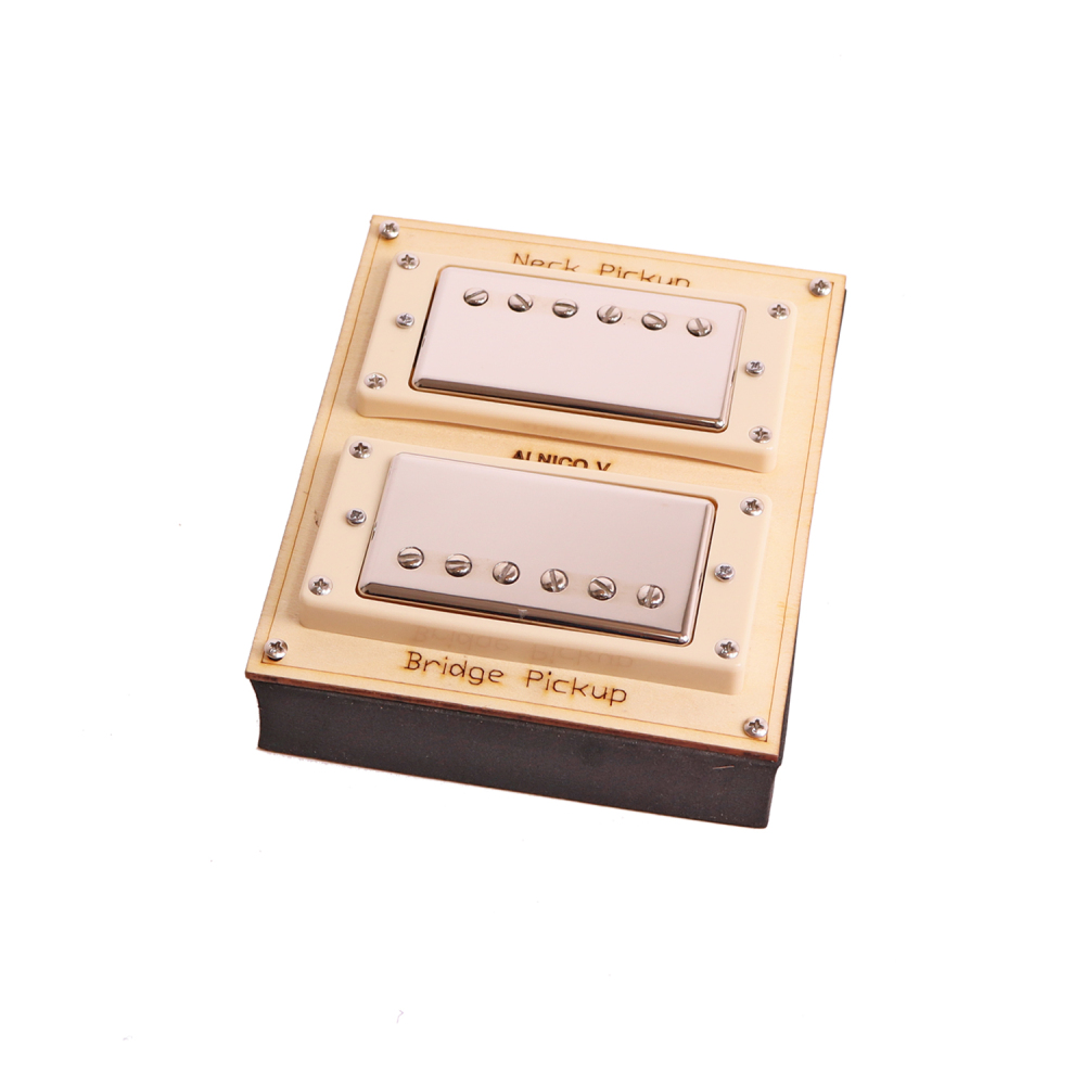 LP PAF 59s Humbucker Alnico V Guitar Pickups Cream Chrome