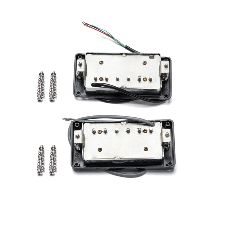 LP PAF 57s Humbucker Alnico V Guitar Pickups Black Chrome