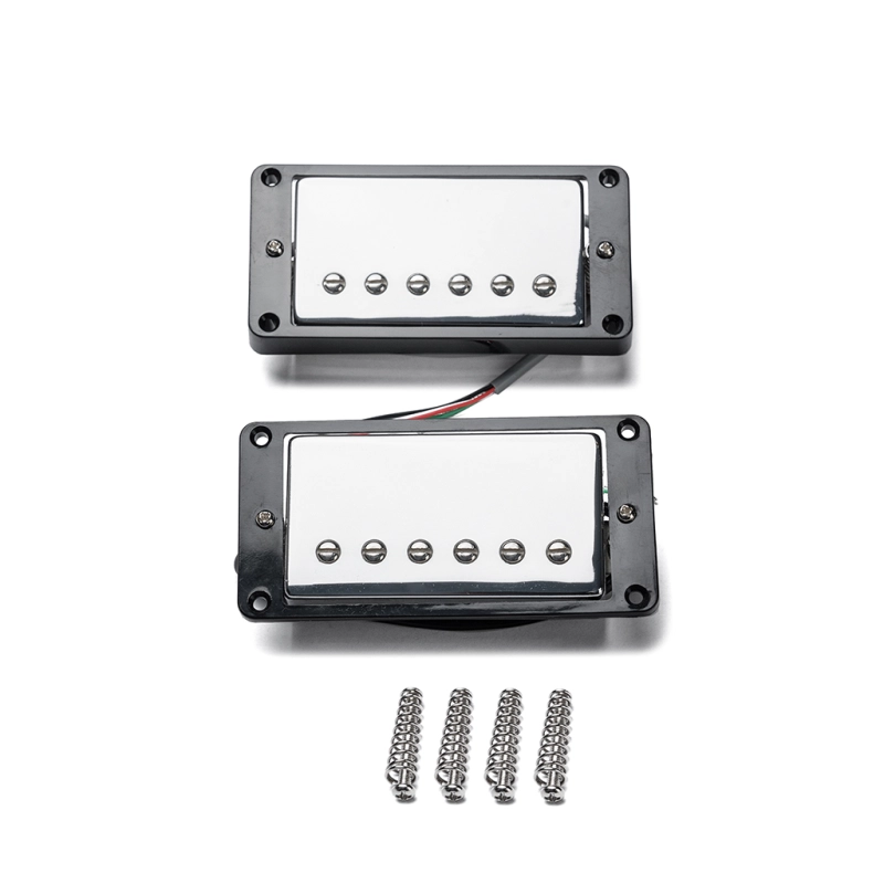 LP PAF 57s Humbucker Alnico V Guitar Pickups Black Chrome