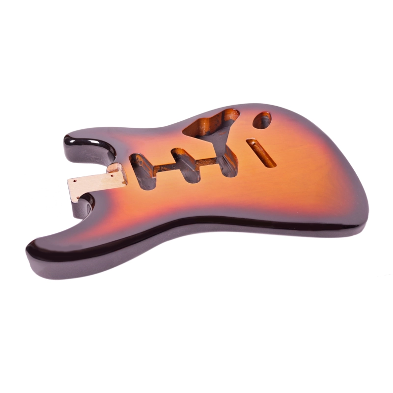 American Alder Electric Guitar Body Stratocaster SSS 3 Tune Sunburst Color