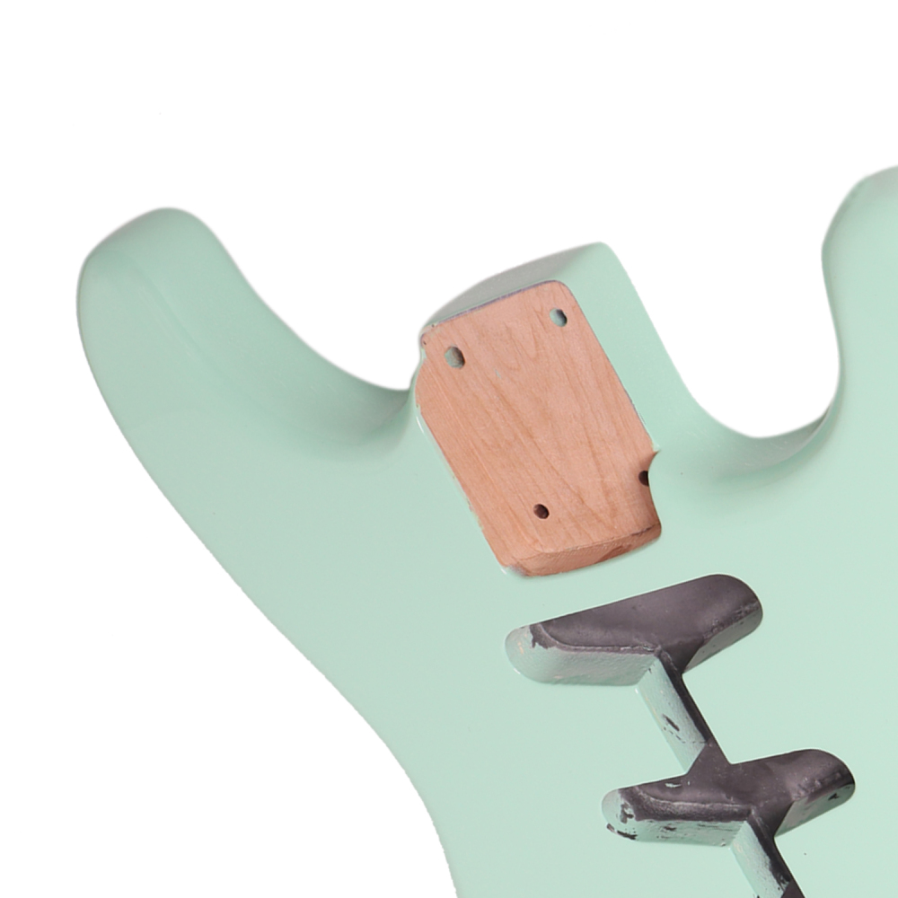 American Alder Electric Guitar Body Stratocaster SSS Surf Green Color