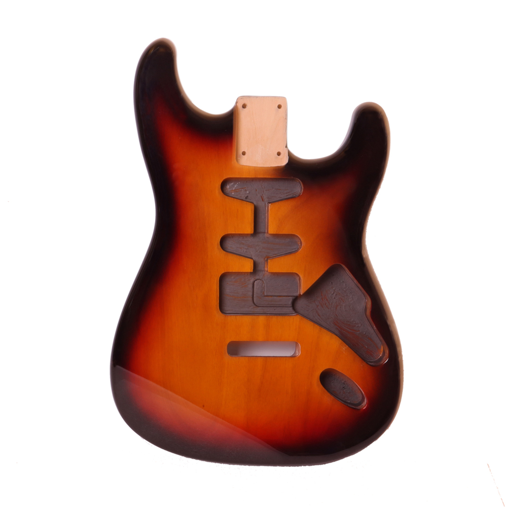 American Alder Electric Guitar Body Stratocaster SSH 3 Tune Sunburst Color
