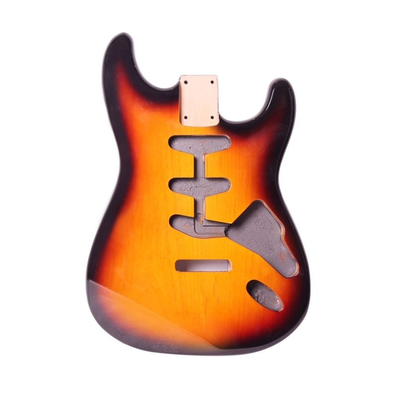 American Alder Electric Guitar Body Stratocaster SSS 3 Tune Sunburst Color