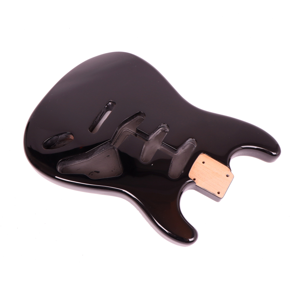 American Alder Electric Guitar Body Stratocaster SSS Black Color