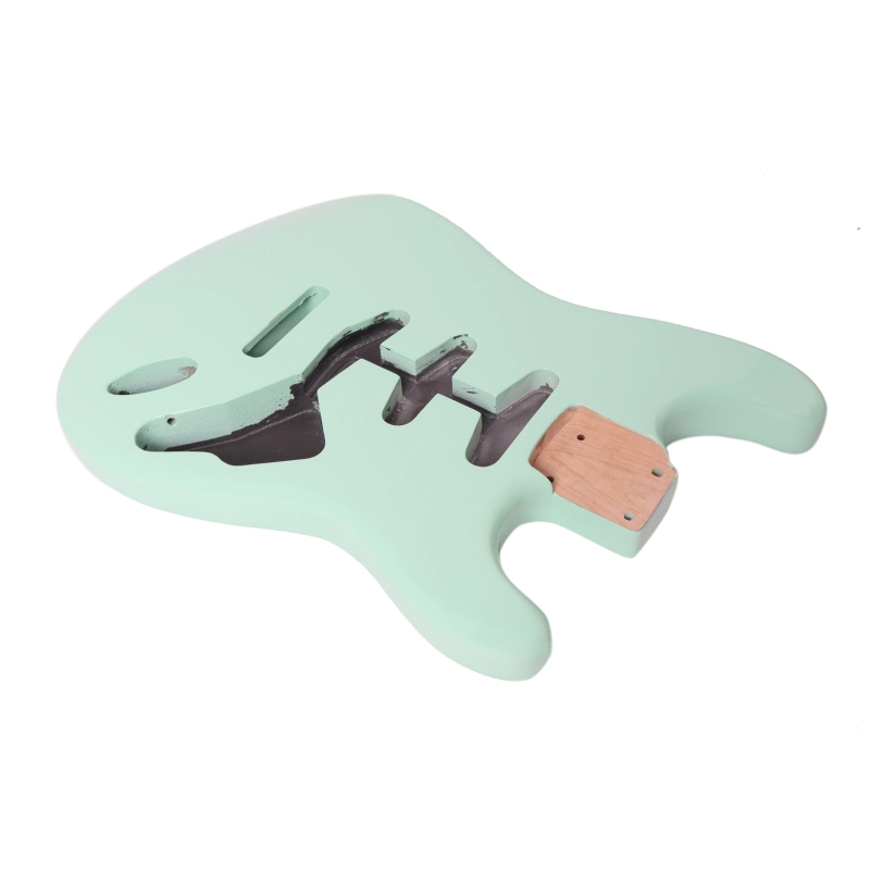 American Alder Electric Guitar Body Stratocaster SSS Surf Green Color