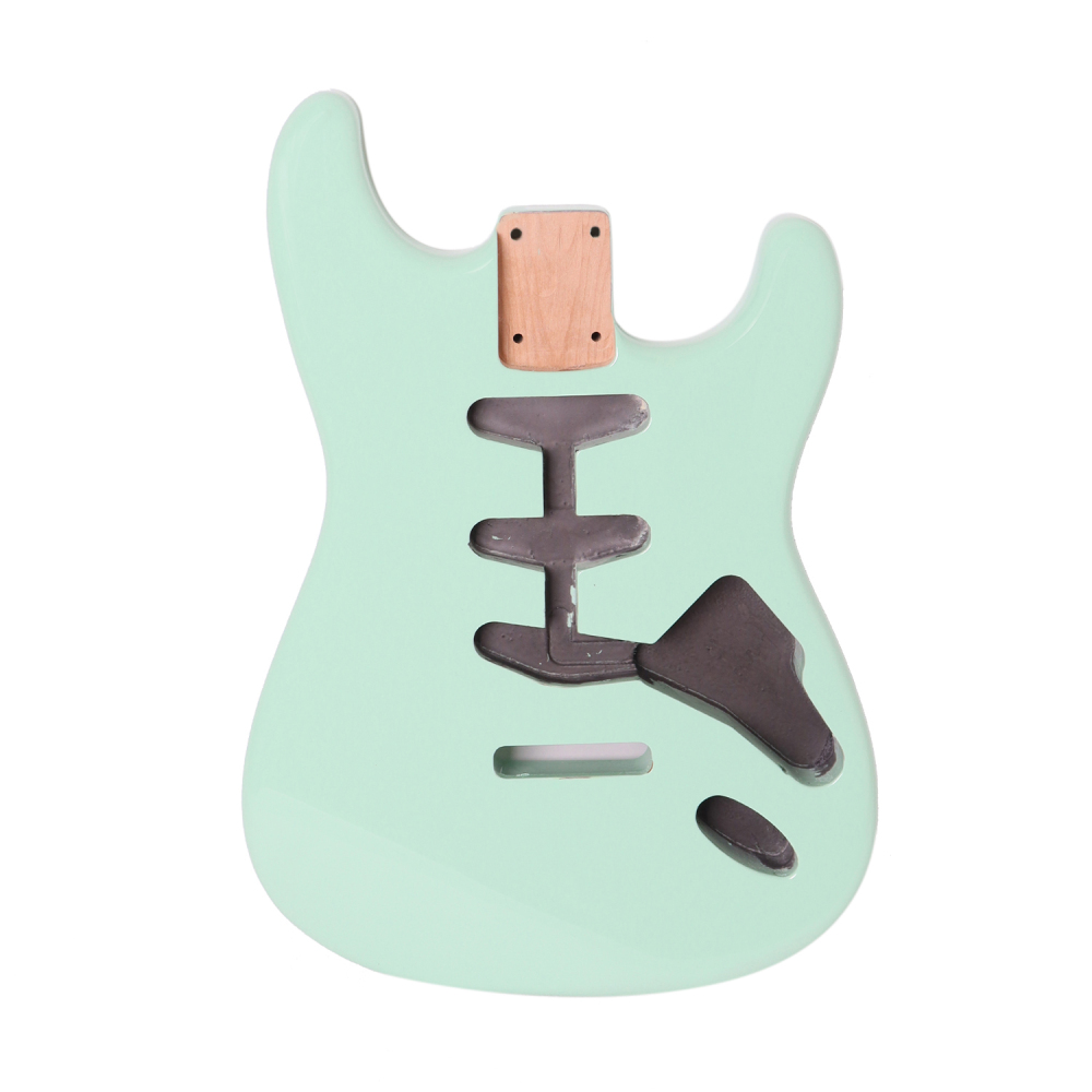American Alder Electric Guitar Body Stratocaster SSS Surf Green Color