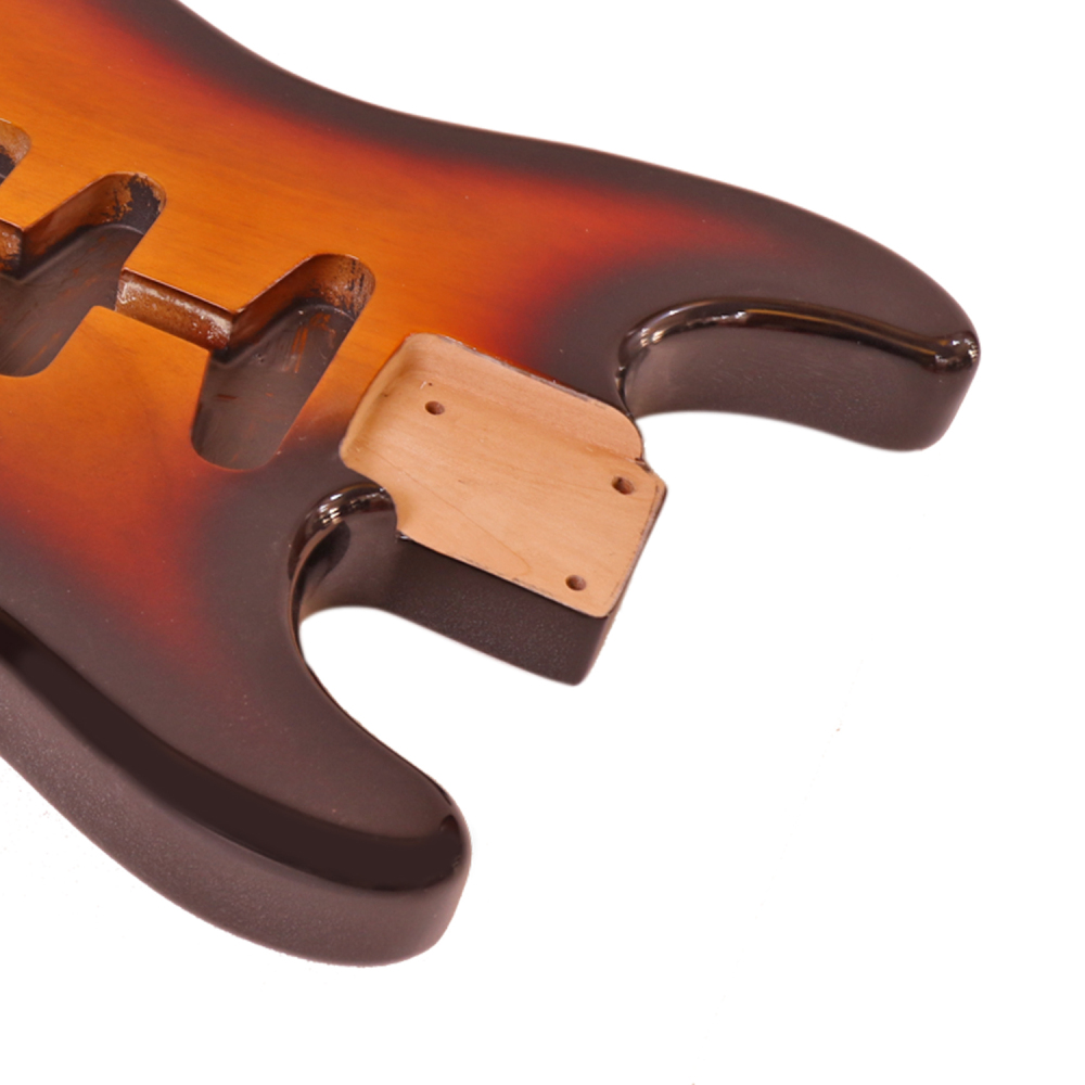 American Alder Electric Guitar Body Stratocaster SSH 3 Tune Sunburst Color