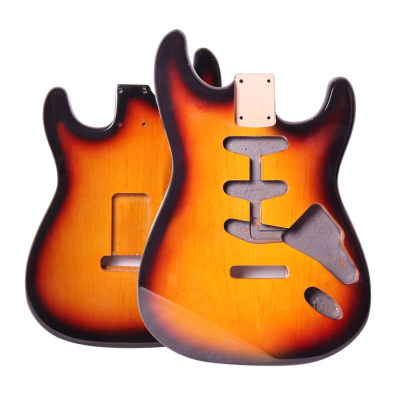 American Alder Electric Guitar Body Stratocaster SSS 3 Tune Sunburst Color