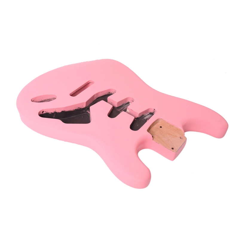 American Alder Electric Guitar Body Stratocaster SSS Shell Pink Color