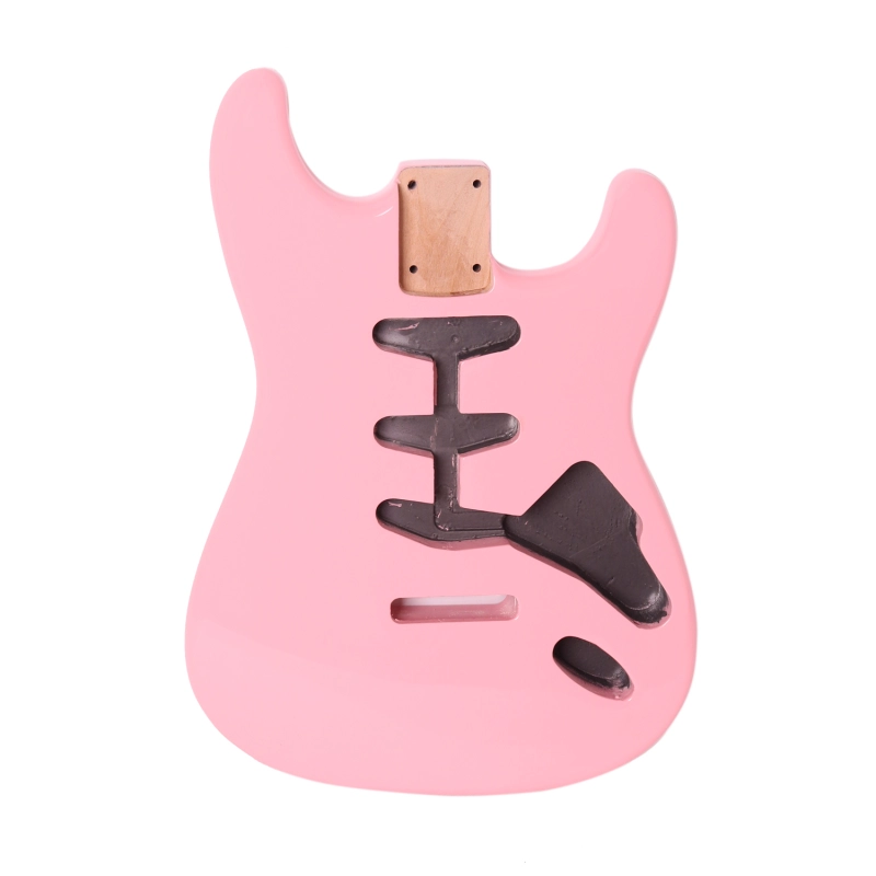 American Alder Electric Guitar Body Stratocaster SSS Shell Pink Color
