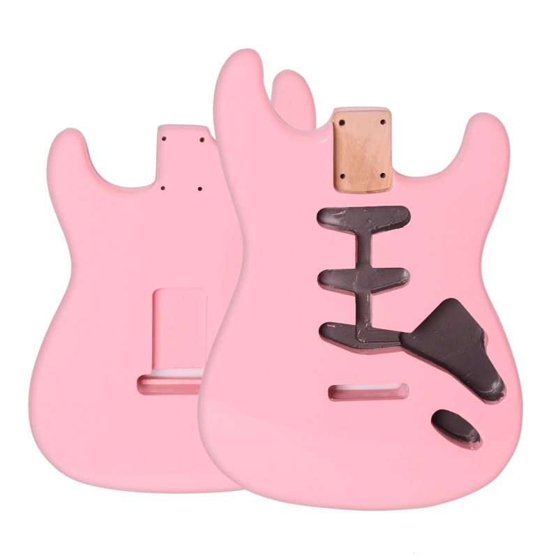 American Alder Electric Guitar Body Stratocaster SSS Shell Pink Color