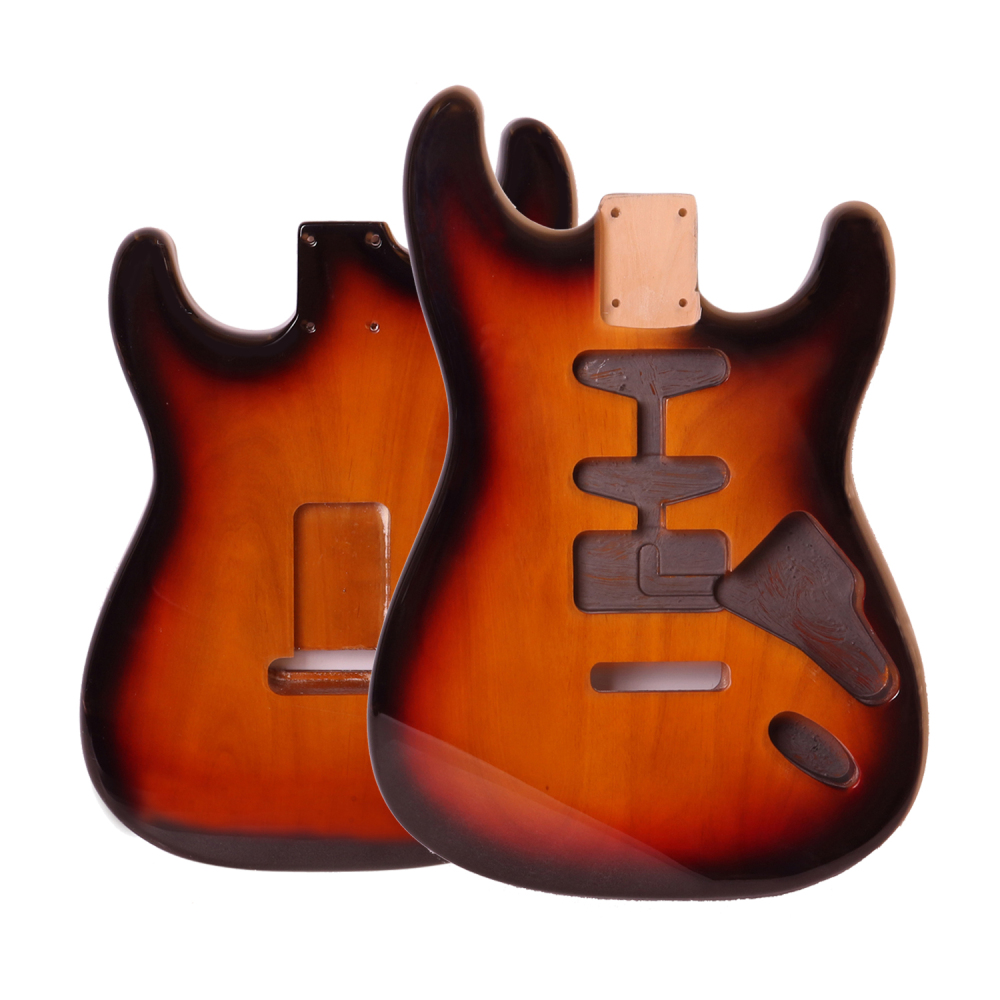 American Alder Electric Guitar Body Stratocaster SSH 3 Tune Sunburst Color