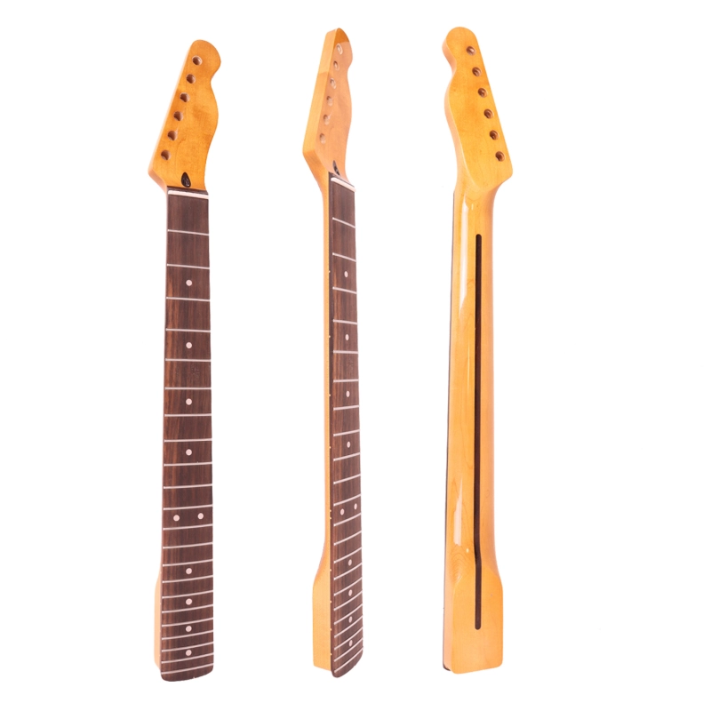 Telecaster Guitar Neck Rosewood Fretboard Maple Neck 9.5" Radius 10 mm Holes 22 Frets Gloss Finish