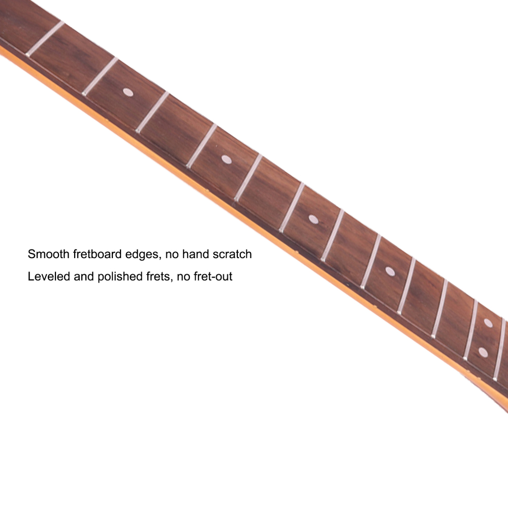 Stratocaster Guitar Neck Rosewood Fretboard Maple Neck 12" Radius 10 mm Holes 22 Frets Satin Finish