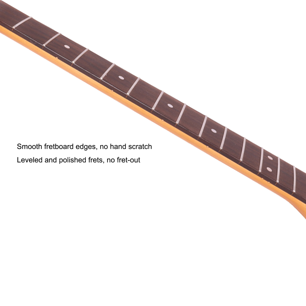 Telecaster Guitar Neck Rosewood Fretboard Maple Neck 12" Radius 10 mm Holes 22 Frets Satin Finish