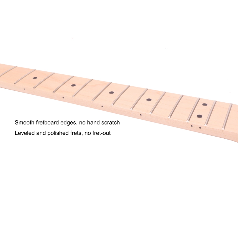 Premium Stratocaster Guitar Neck Selected Canadian Maple Fretboard 9.5" Radius 10 mm Holes 22 Frets Satin Finish Master Build