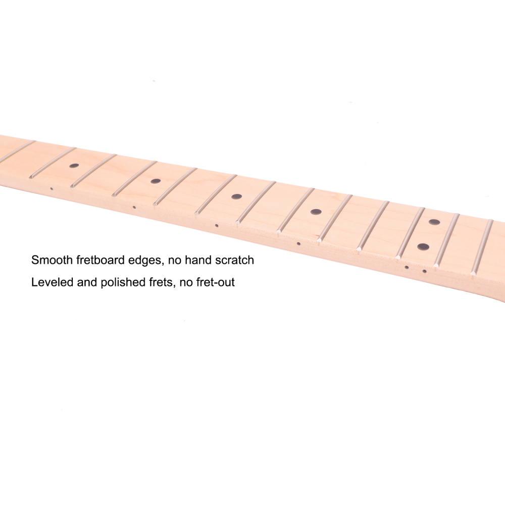 Premium Stratocaster Guitar Neck Selected Canadian Maple Fretboard 9.5" Radius 10 mm Holes 22 Frets Satin Finish Master Build