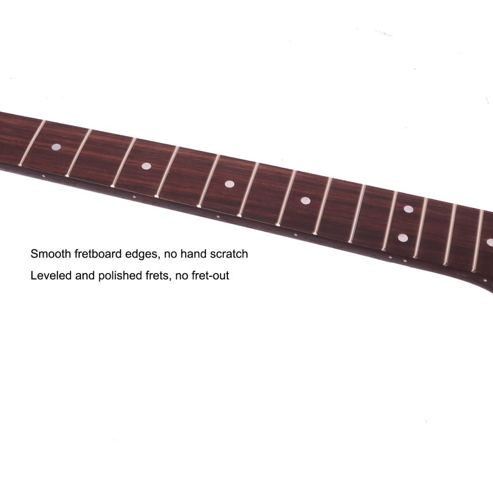 Premium Stratocaster Quarter Sawn Black Wenge Guitar Neck Rosewood Fretboard 9.5" Radius 10 mm Holes 22 Frets Satin Finish Master Build