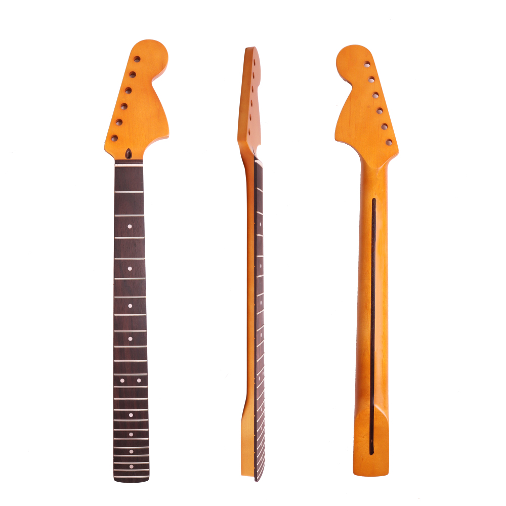 1970 Big Headstock Stratocaster Rosewood Fretboard Maple Neck 12" Radius 10 mm Holes 22 Frets Satin Finish
